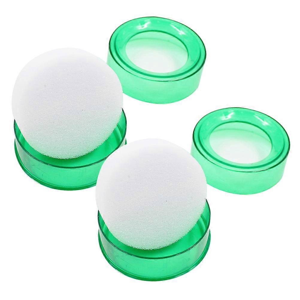 Wet Sponge for Counting Money with 2Pcs Finger Moistening Sponge Cup