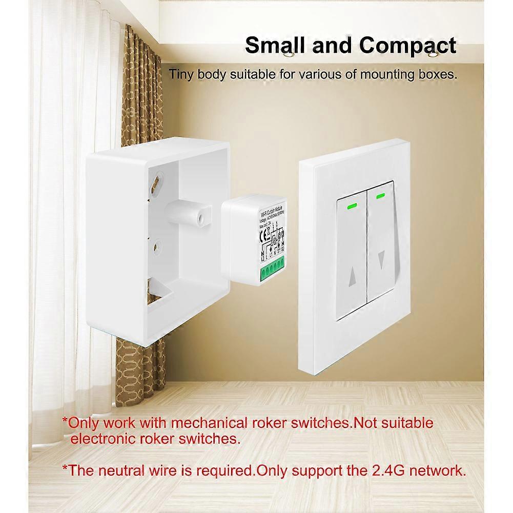 Tuya Zigbee Smart Curtain Switch Module 2CH Intelligent Circuit Breaker Support APP Remote Control for Curtain Switch