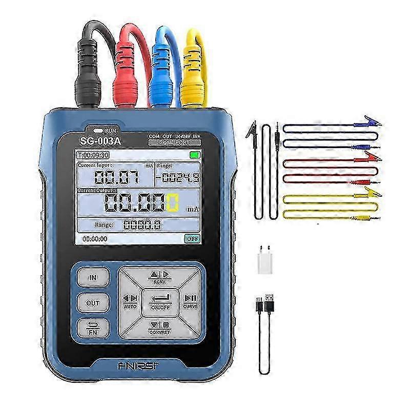 fnirsi sg-003a 4-20ma 0-24v generátor signálu nastavitelné napětí a proud simulátor řízení kalibrátor signálu eu plug