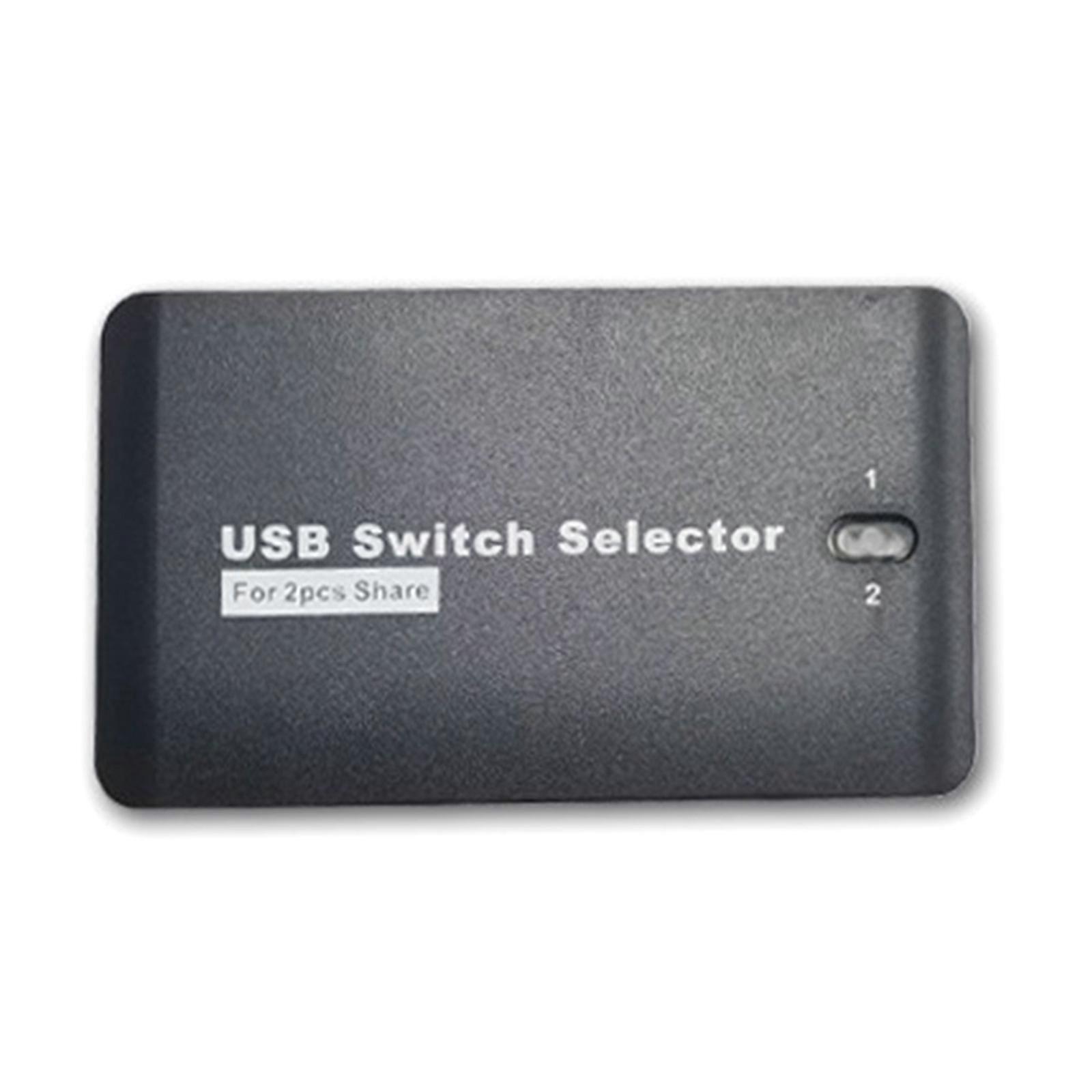 USB KVM Switcher Sharing Device 2 Input 4 Output KVM Switching Box for Keyboard, Mouse Efficient Fast Data Transfer Multicolor