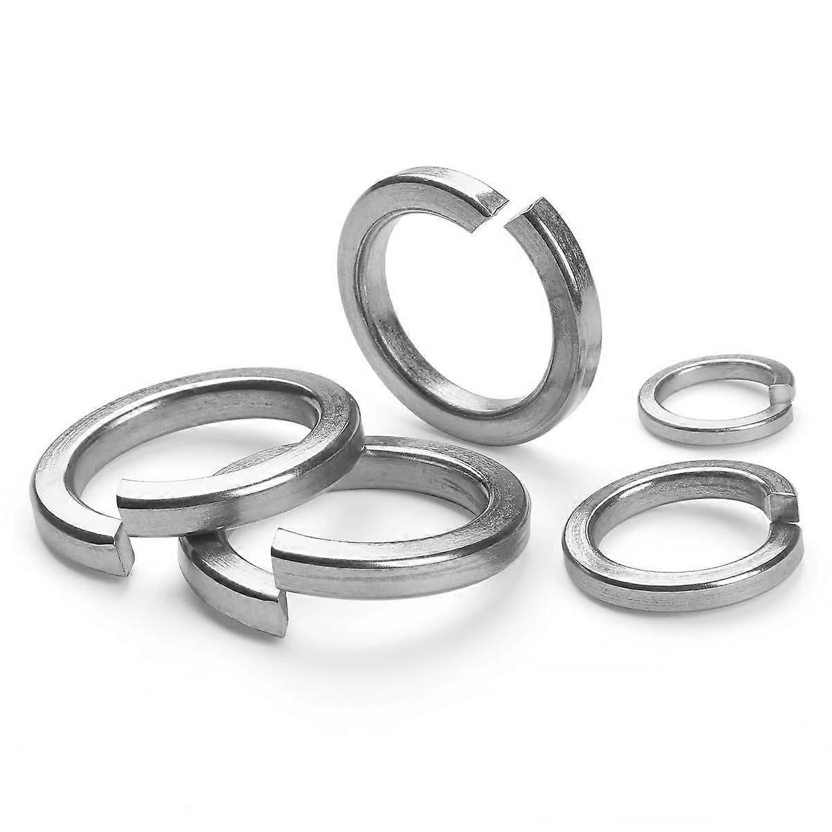 20 M3 Stainless Steel Self-Locking Washers, 304 Stainless Steel Split Spring Washers, Spring Washers for Screw Nuts.