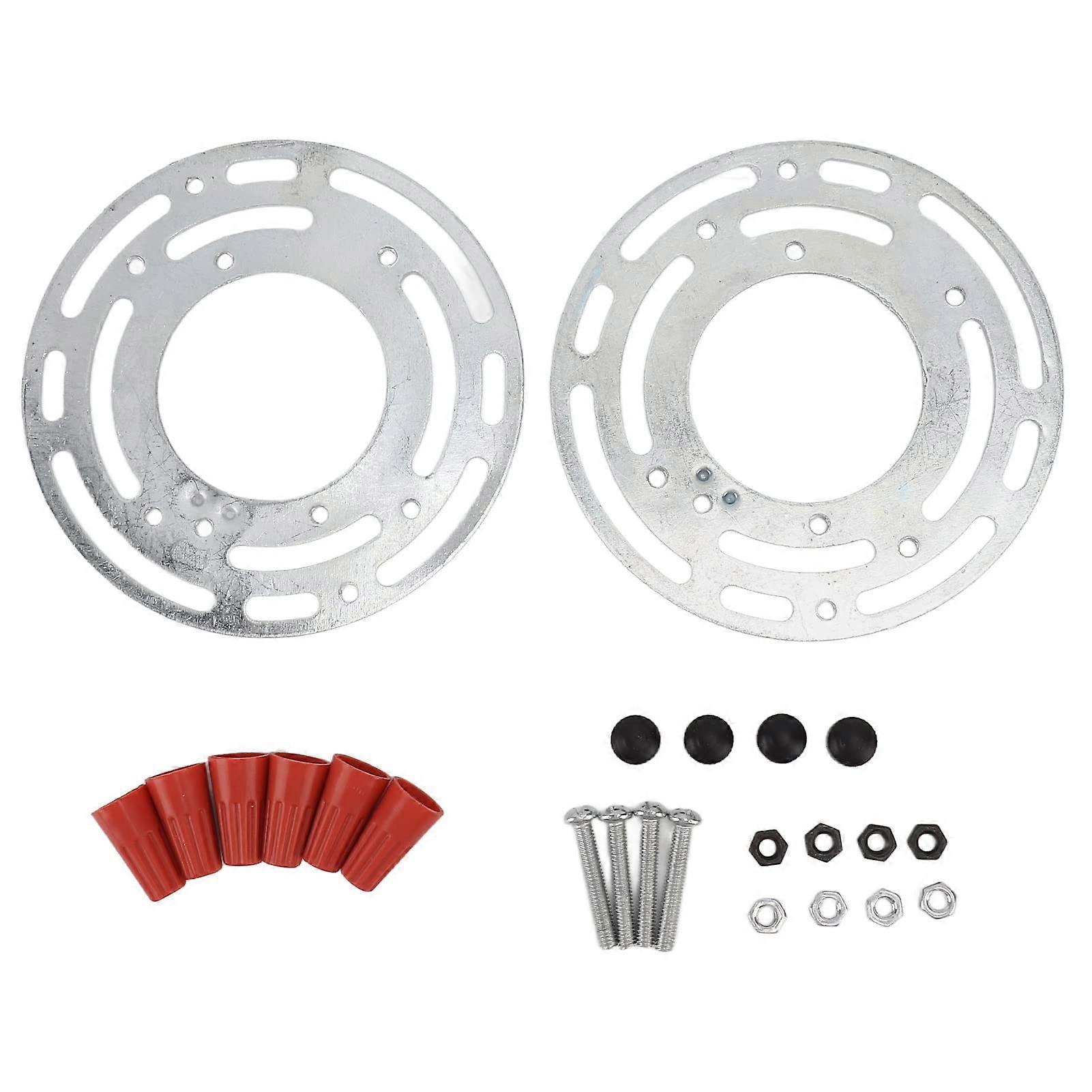 2 Set 4 Inch Light Fixture Mounting Bracket with Screws, Universal Ceiling Light Mount Plate for Lamps