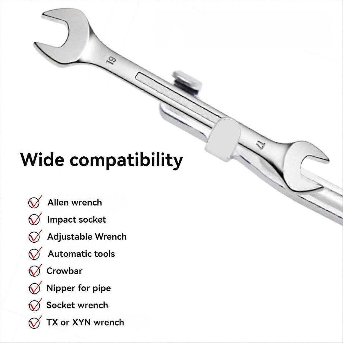 Extended Silver Wrench Torque Extender Universal Extension Tool