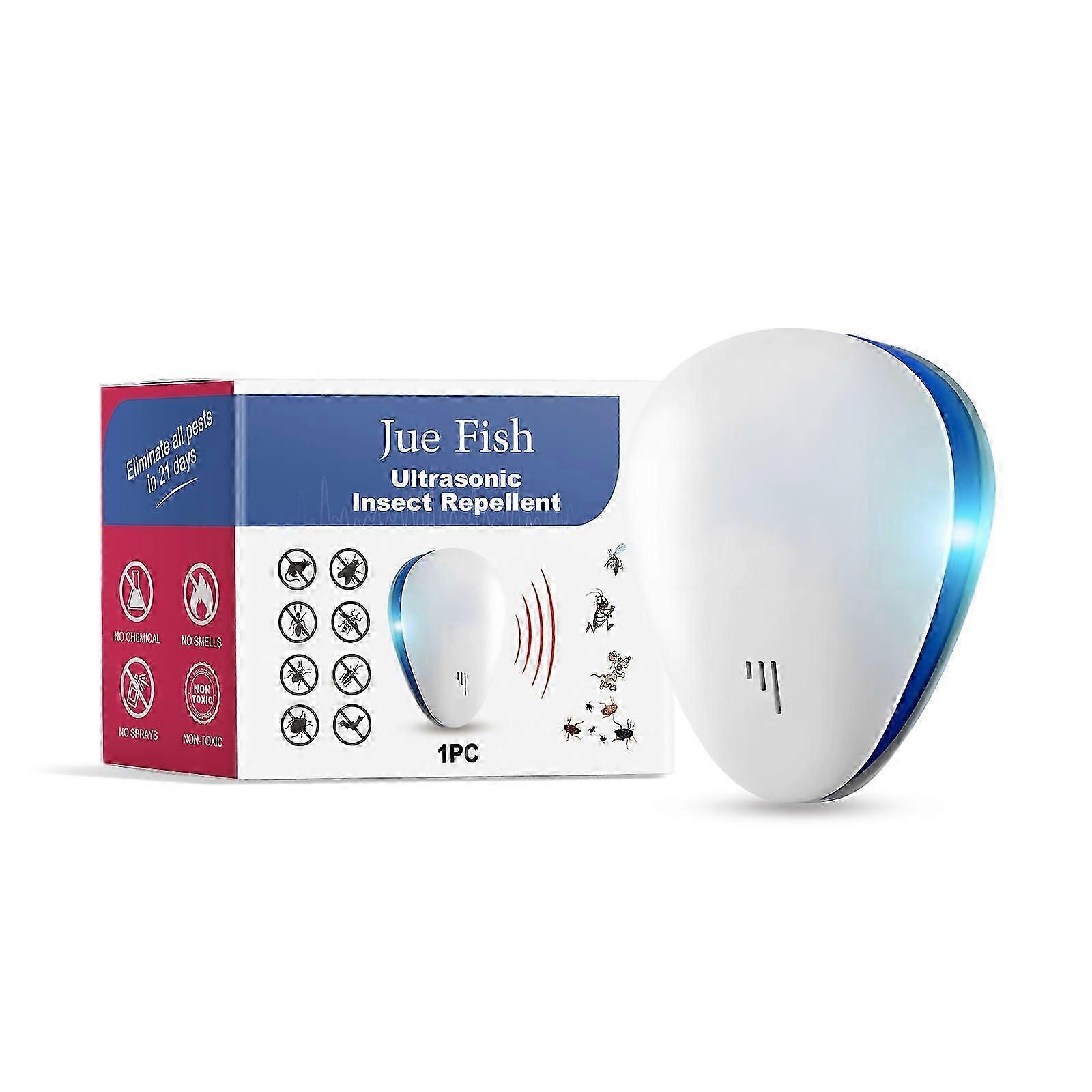 Ultrasonic Pest Repeller - Eco-Friendly Insect, Mouse, Spider, Fly & Mosquito Repellent for Home