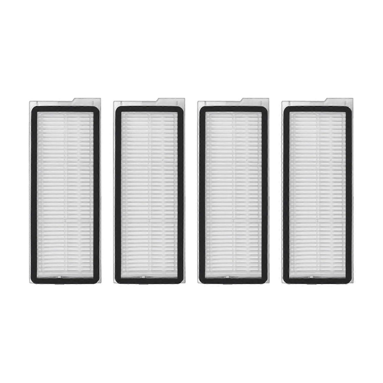 HEPA Filter 4 Pack with Activated Carbon for Roborock Q Revo  99.97% Particle Capture and Odor Control