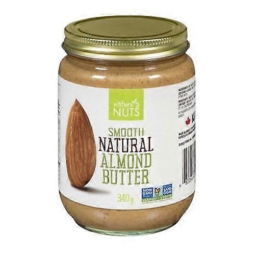 Natures Nuts Almond Butter Smooth, 340 Grams (Case Of 6)