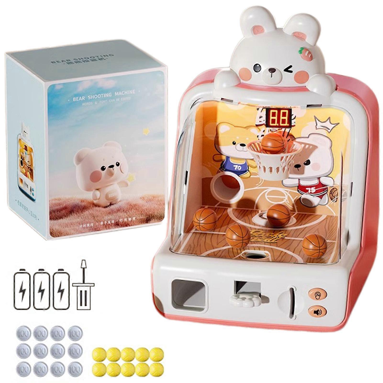 Tabletop Basketball Game Dinosaur Design Competitive Parent-Child Double Shooting Tabletop Game for Family Fun