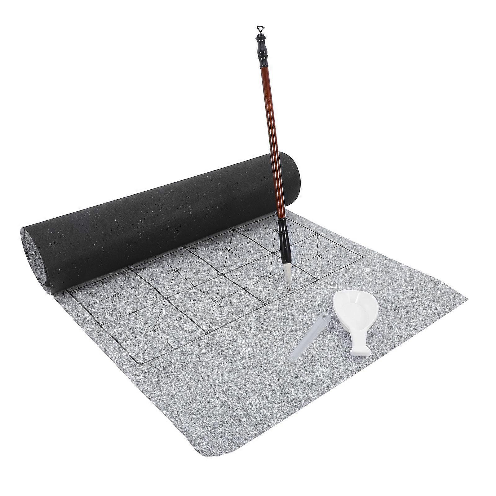 Reusable Water Writing Practice Set For Beginners Including Calligraphy Brush And Water Dish With Assorted Color For Skill Improvement 1 Set