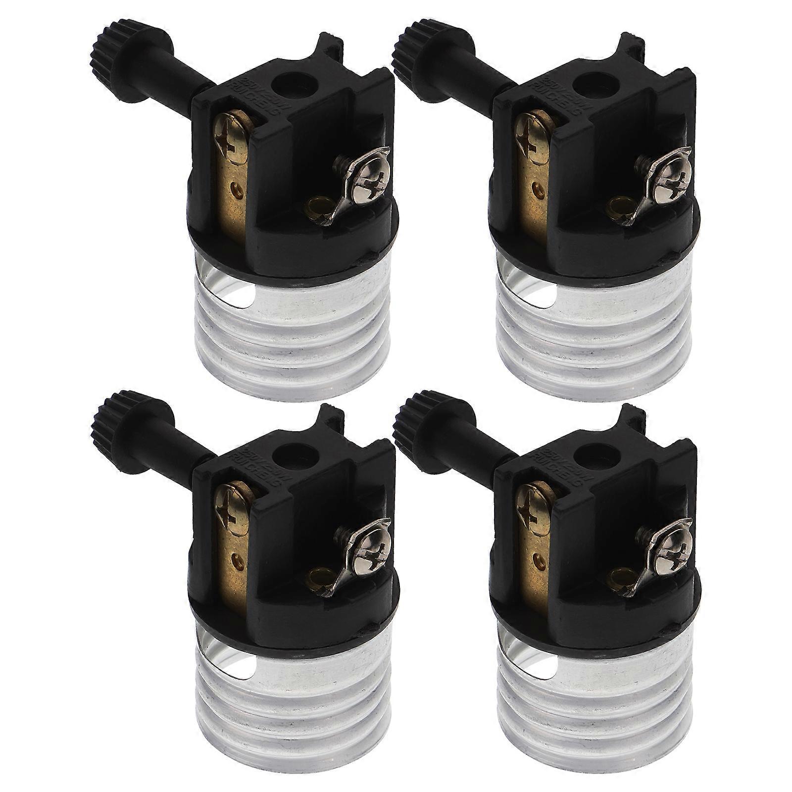 E26 Light Bulb Socket Replacement for Home 4Pcs Sturdy Plastic Holder