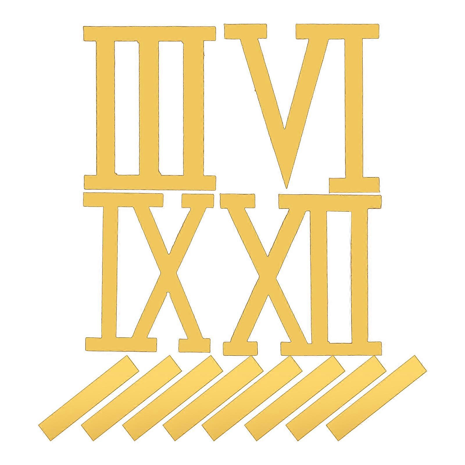 Digital Clock Number Acrylic Movement Clock for Living Room 12Pcs Set