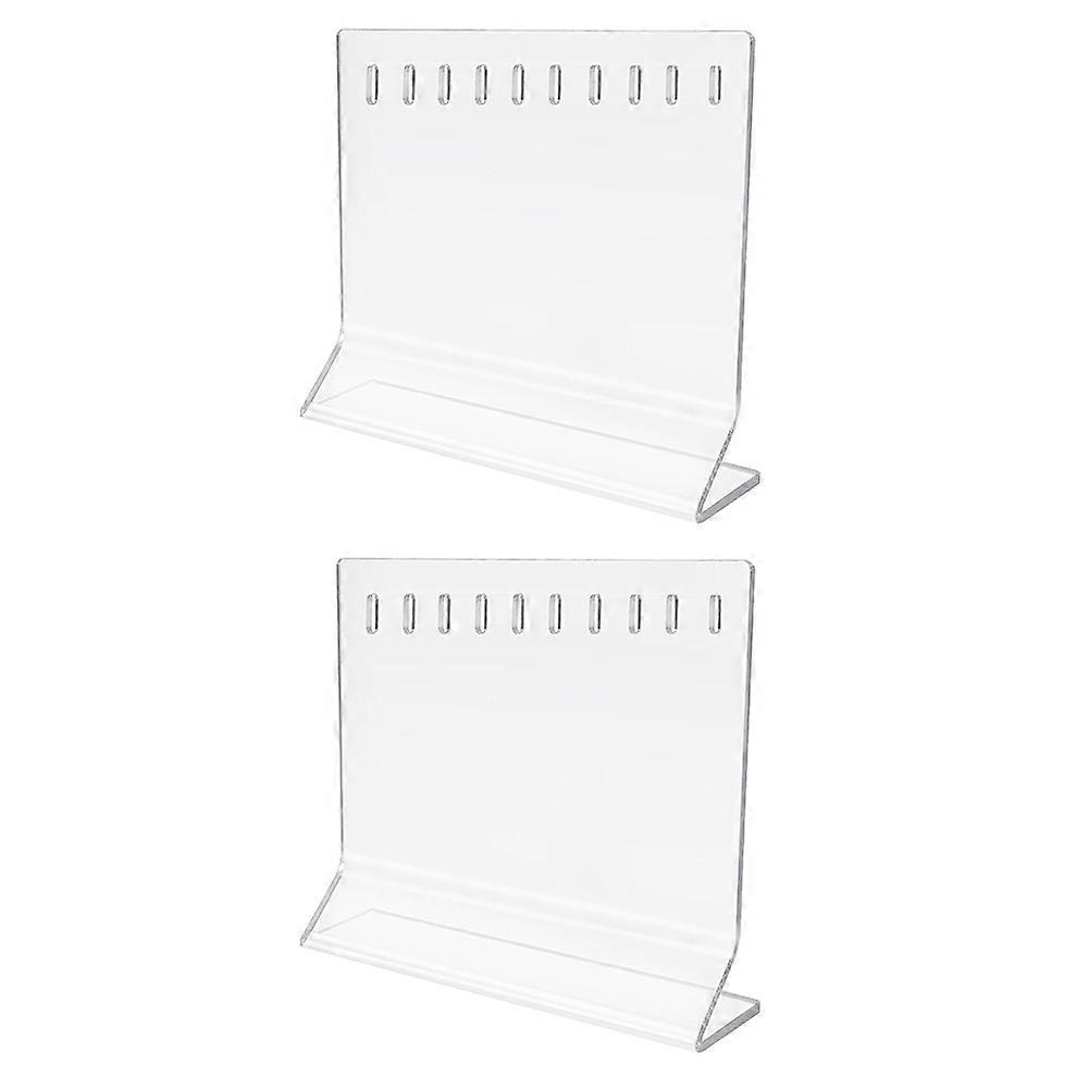 Acrylic Fishing Lure Display Stand for 10 Lures Each, Dual Pack - Ideal for Store and Home Decoration