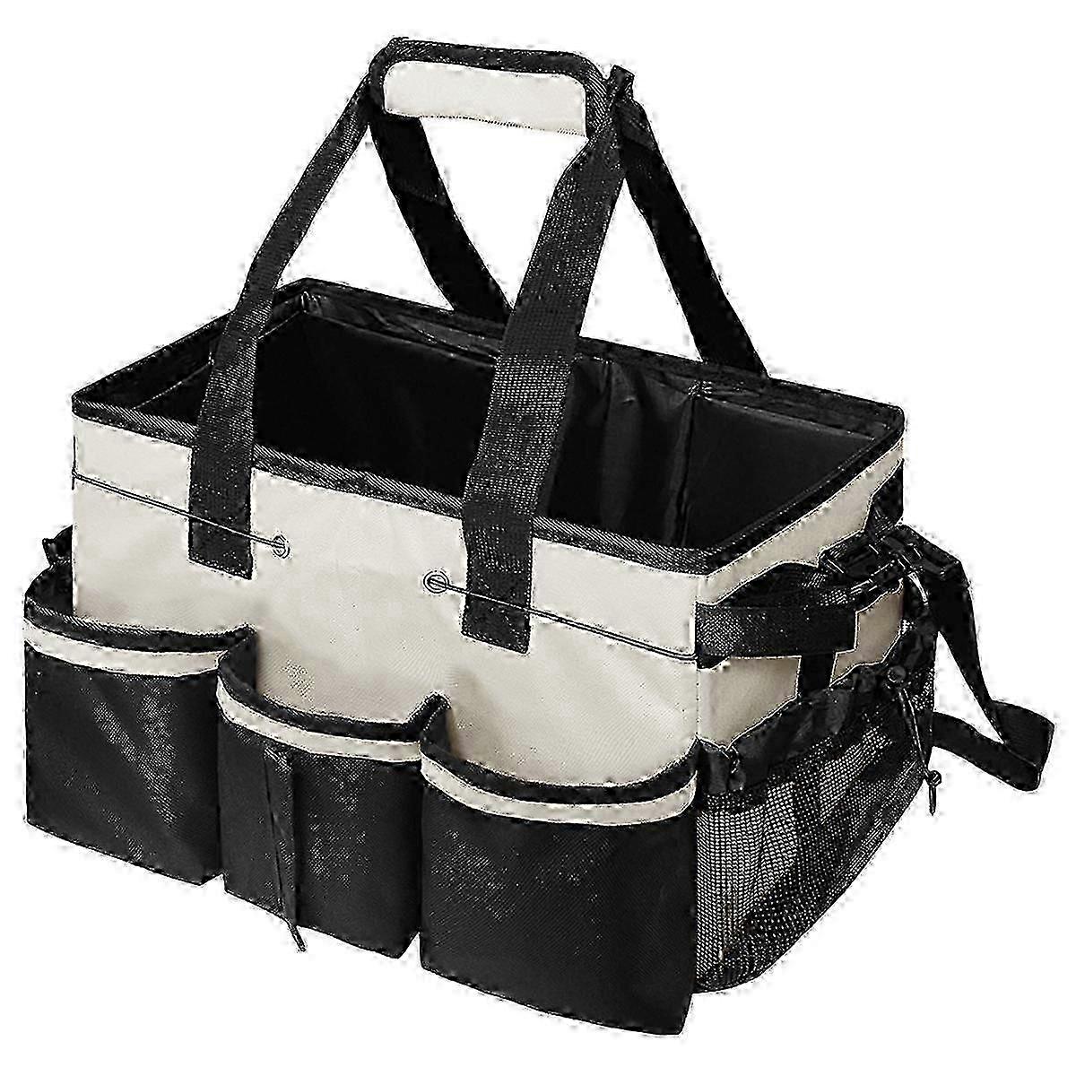 Adjustable Cleaning Caddy with Pockets for Home Supply Storage & Organization