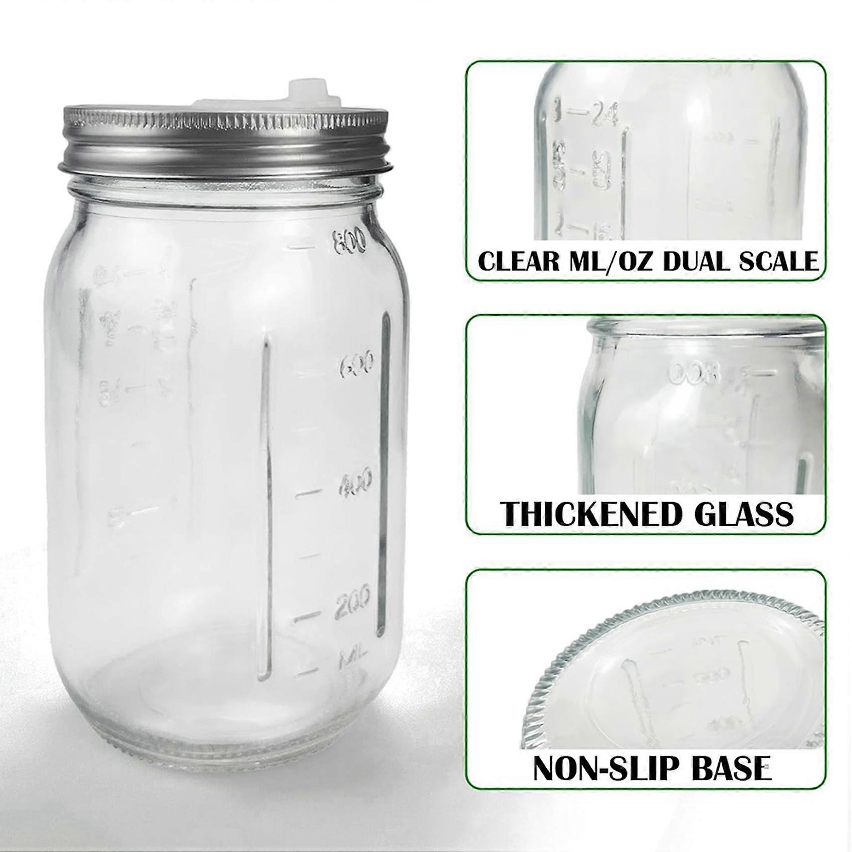2X 32 Oz Mason Jar Fermentation Kit, Fermentation Jar, Fermentation Lid, Fermenting Weights and Airlocks