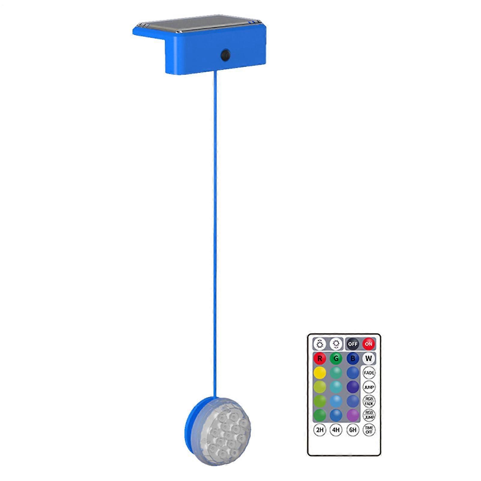 Solar Lights for Pool Solar Fountain Lights With Timer Waterproof Underwater Lighting for Poolside Decor Fountain