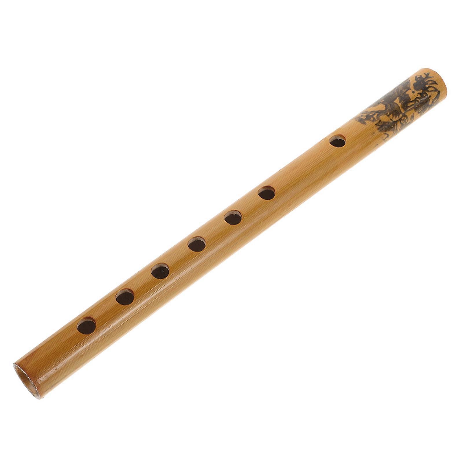 Chinese Bamboo Vertical Flute Six Hole Clarinet for Student Practice