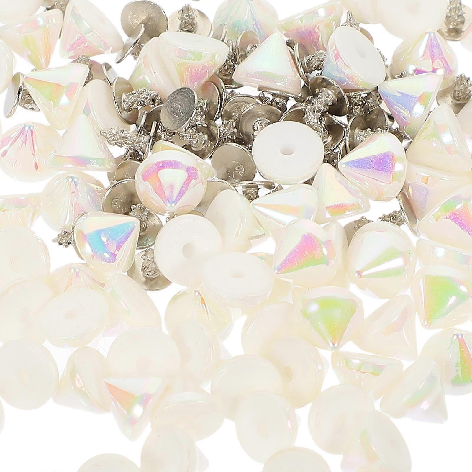 DIY Rivet Kit Crafting Studs Plastic Rivets Clothing Spike 200Pcs