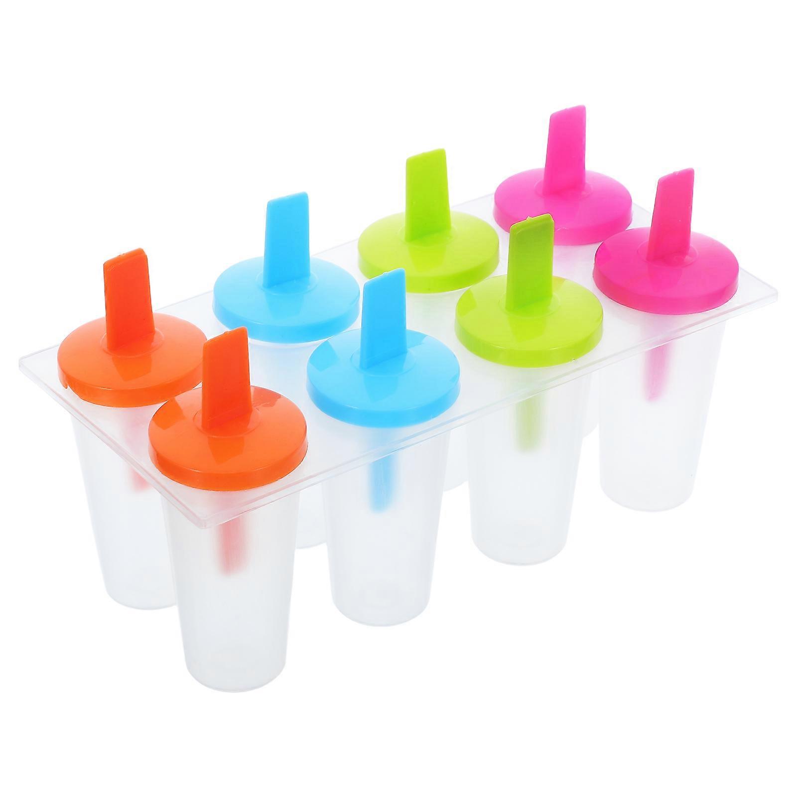 Reusable Ice Mold Molds for 8Pcs DIY Ice Cream Color