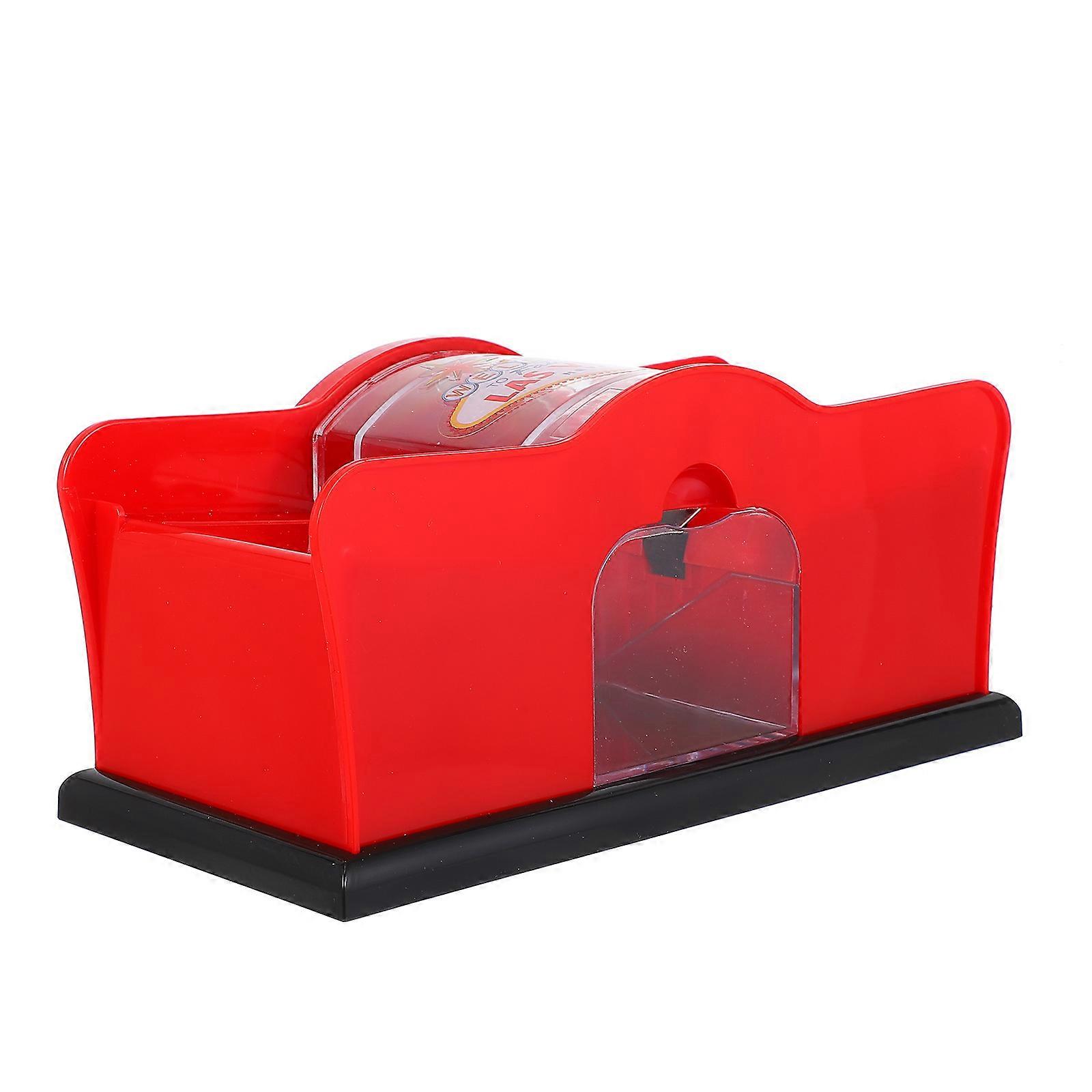 Manual Card Shuffling Machine Poker Card Shuffling Tool for Red Plastic