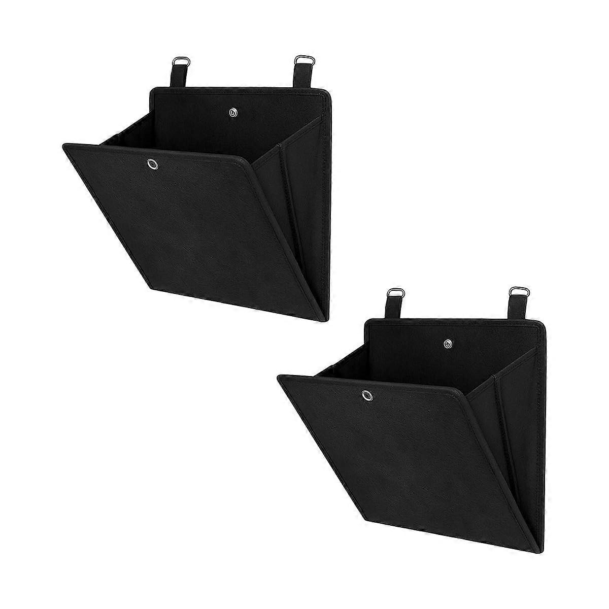 RV Shoe Rack Set of 2 Wall Mounted Space Saving Camper Door Organizer with Breathable Fabric