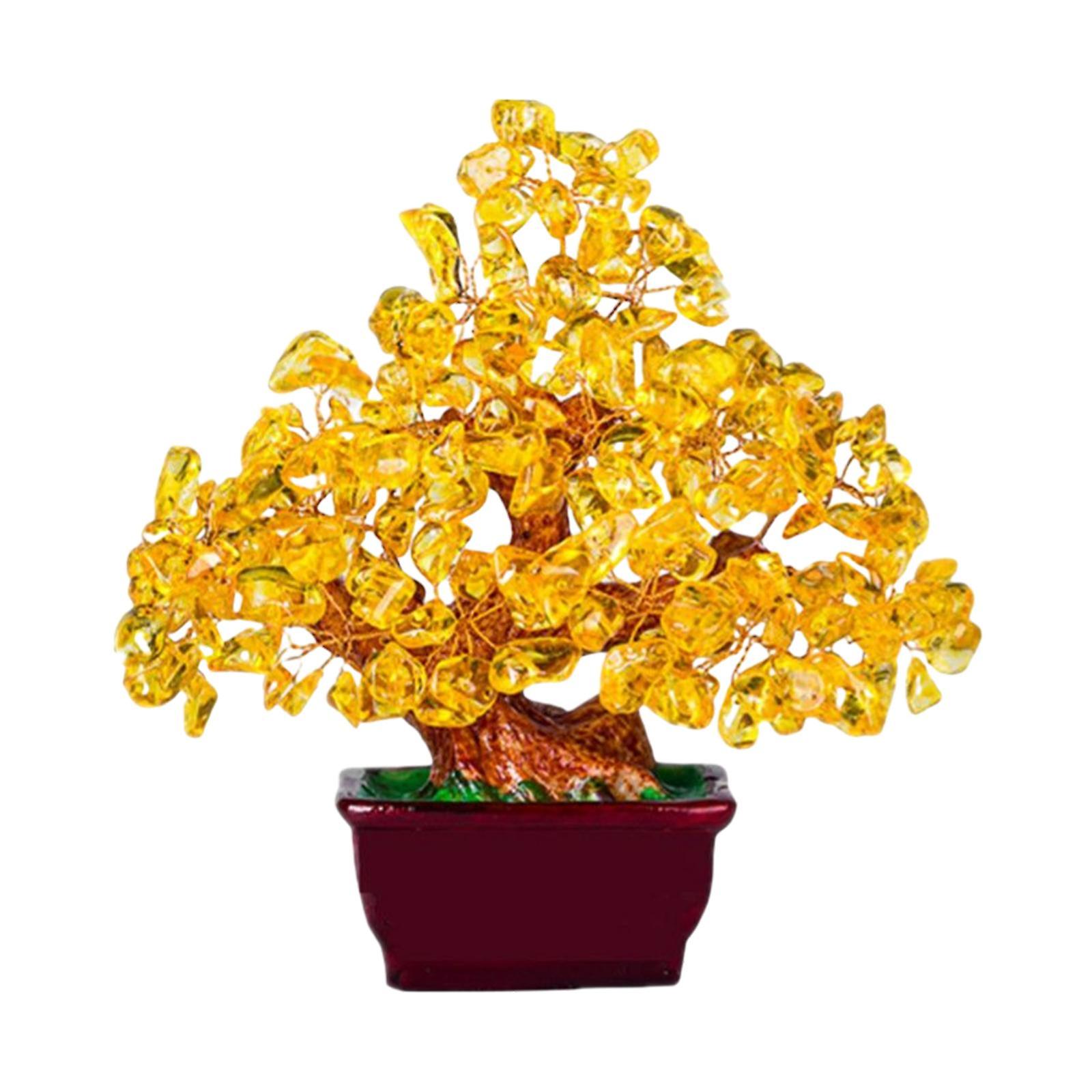 Cristal citrin Bani Copac Figurine