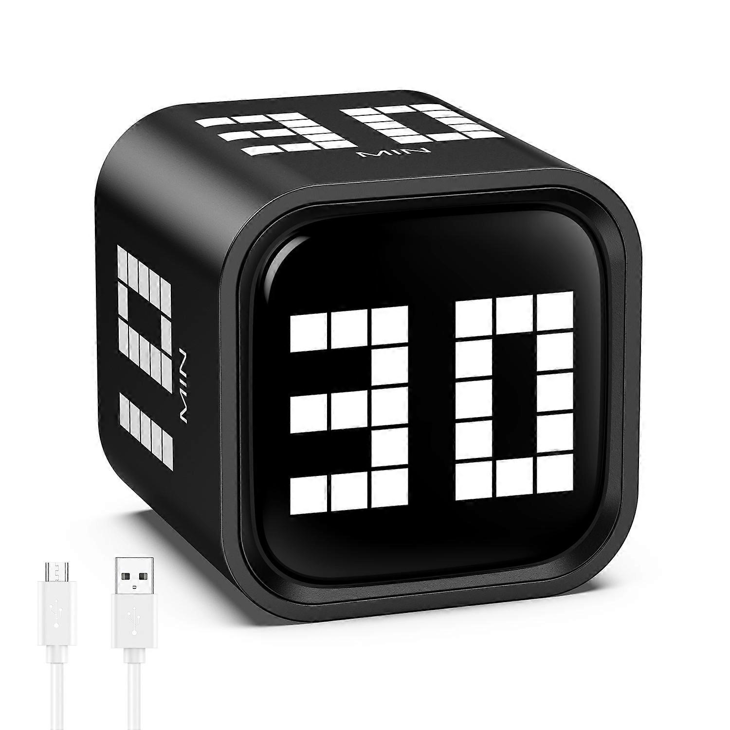 Flip Motion Digital Timer, 3 Mode Loud/Vibrate/Silent Countdown Timer, comB-C Rechargeable, for Kitchen Study Workout ADHD Foccom