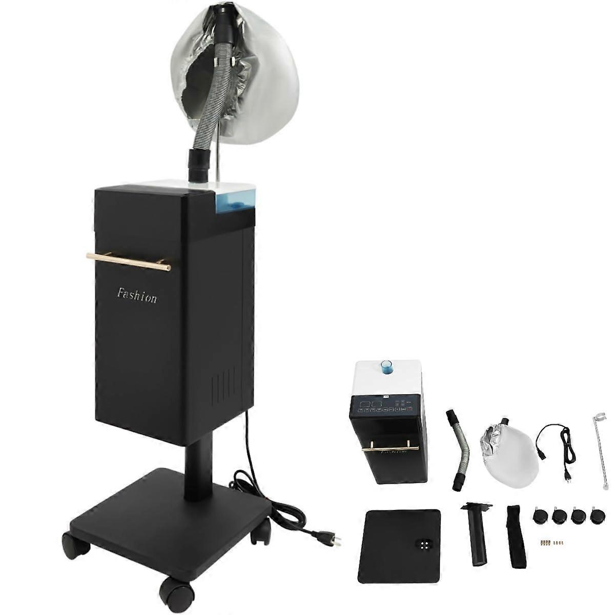 Professional Hair Steamer with Stand and Wheels for Deep Conditioning and Precise Temperature Control