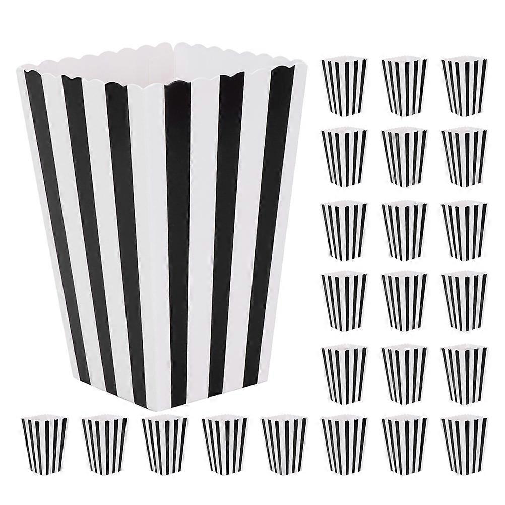 Popcorn Container Square Party Supply Durable Multi Paper Holds Popcorn 32Pcs