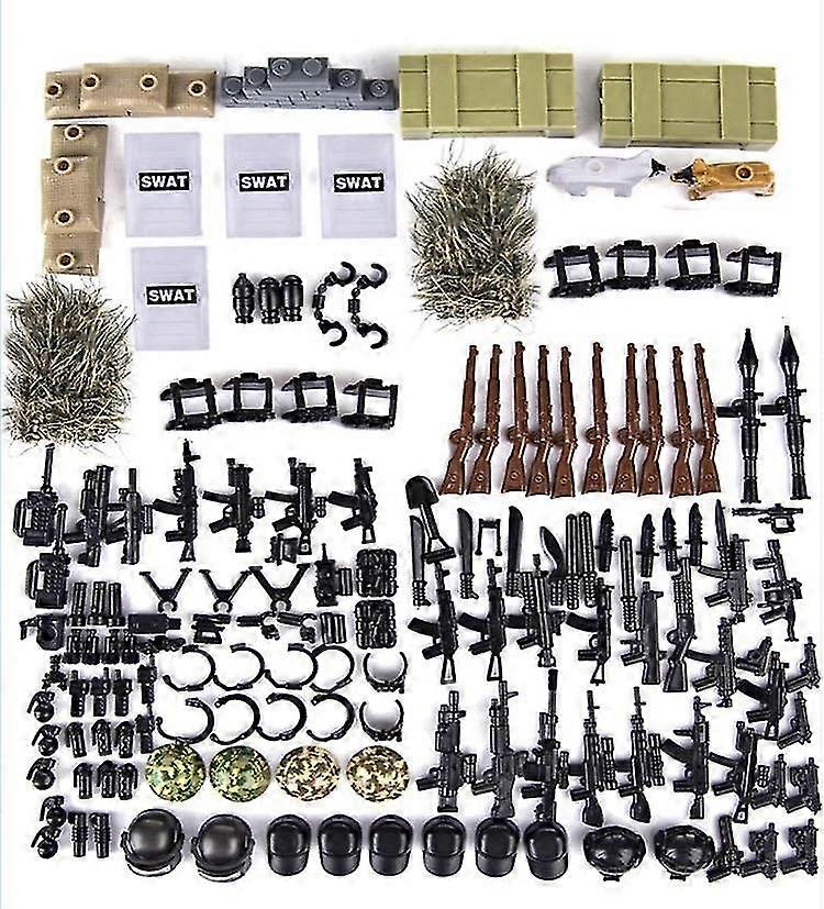 2026 267 Piece Swat Tactical Unit Weapons Pack for Building Blocks