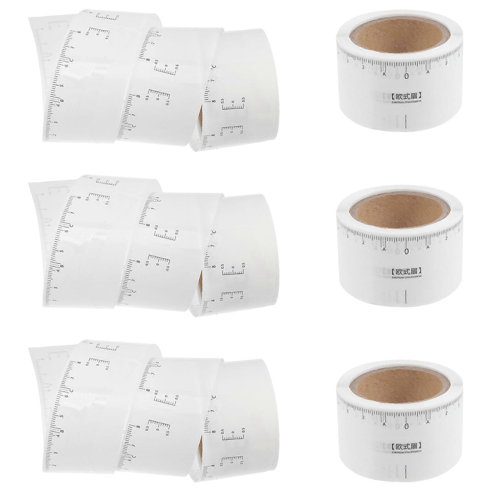 Eyebrow Ruler Drawing Eyebrow Line for 250Pcs White Shapers Makeup