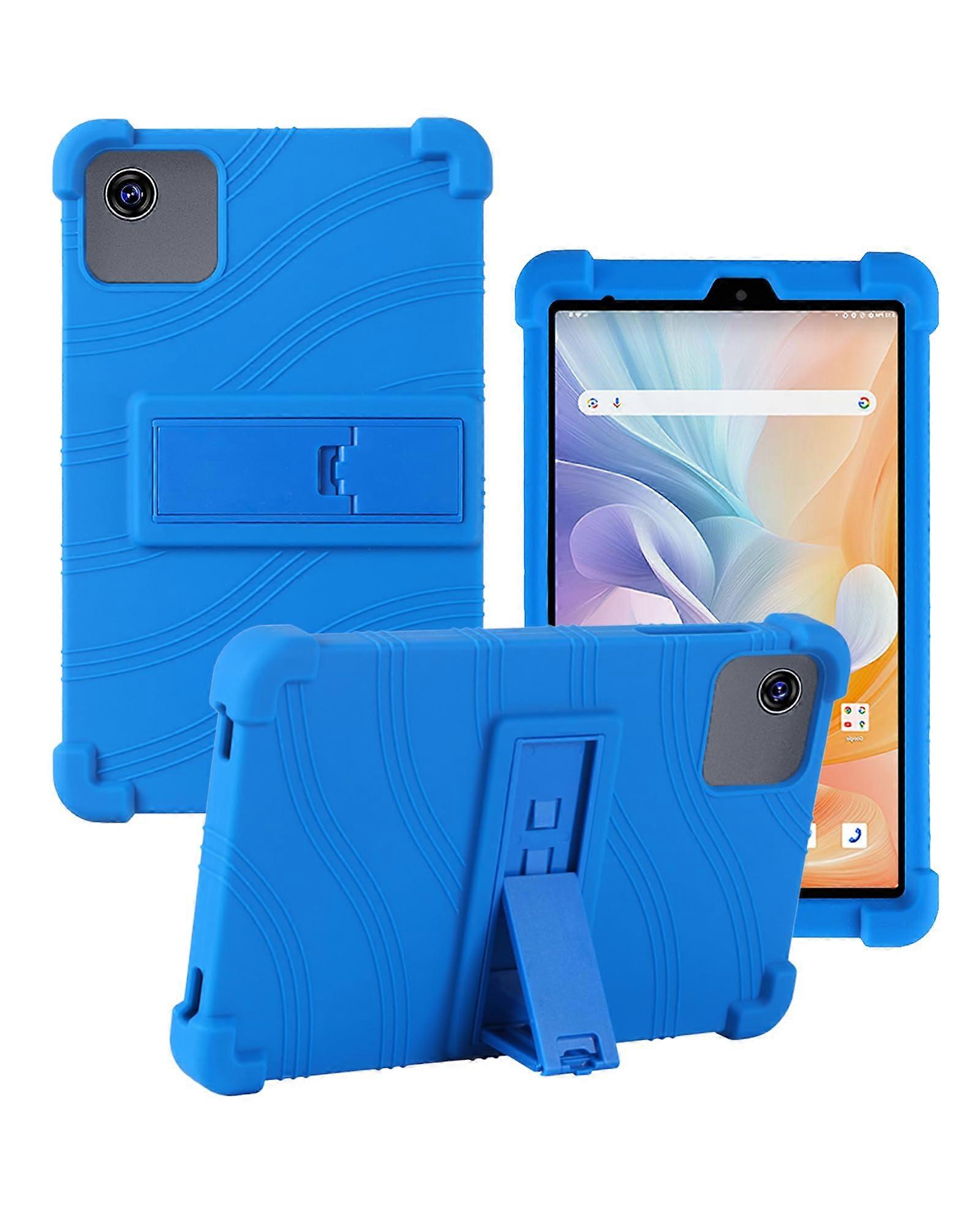 Shockproof Silicone Kids Friendly Cover with Adjustable Stand Blue for BMAX MaxPad i8 Plus Tablet Case