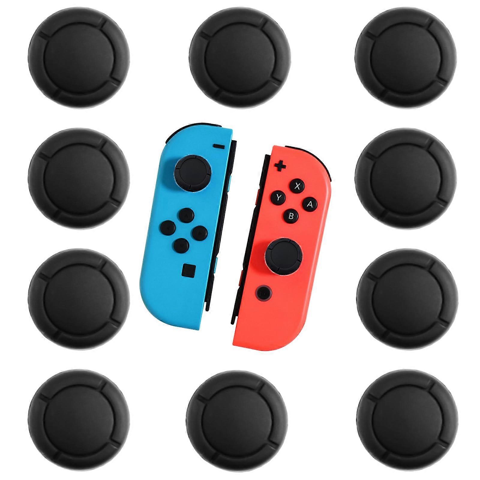 Switch Thumb Grips Joystick Caps 10pcs Black Silicone for Nintendo Switch OLED Lite AntiSlip
