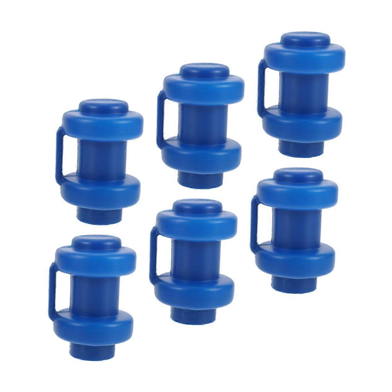 6Pcs Durable Trampoline Pole Caps for Enclosure Net Quick Install Protective Replacement Parts