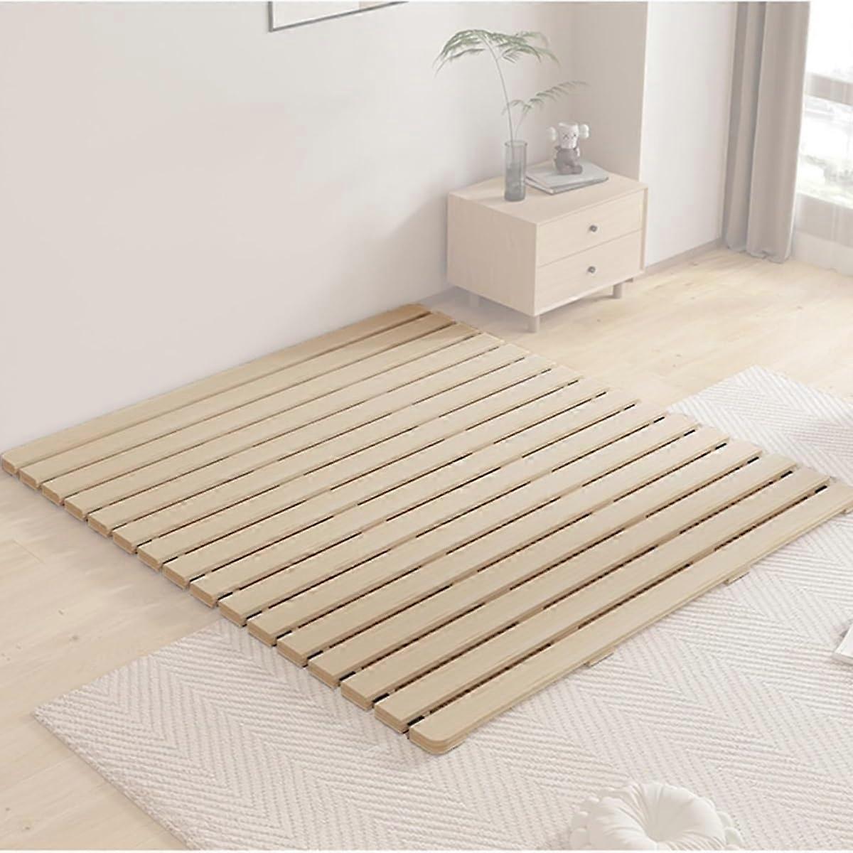 Bed Slats Full Size Foldable Bunkie Board Mattress Support, Durable Pine Wood, Easy Setup
