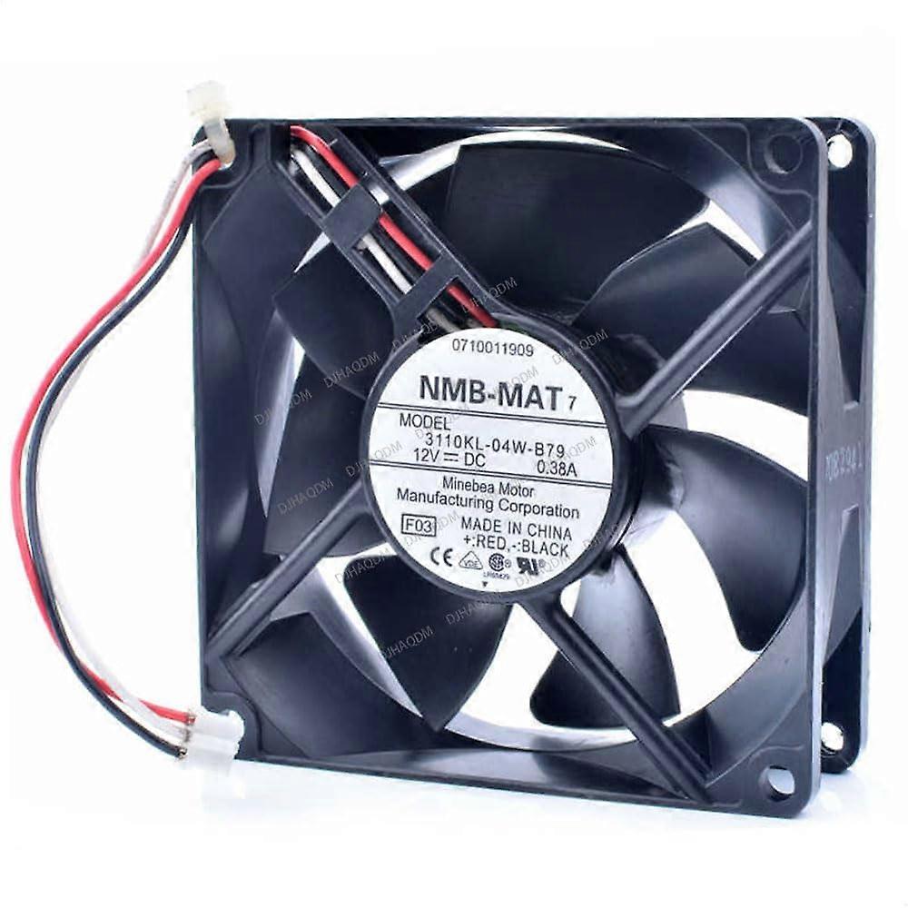 3110KL04WB79 12V 80mm 3Wire Computer Cooling Fan, Performance Low Noise