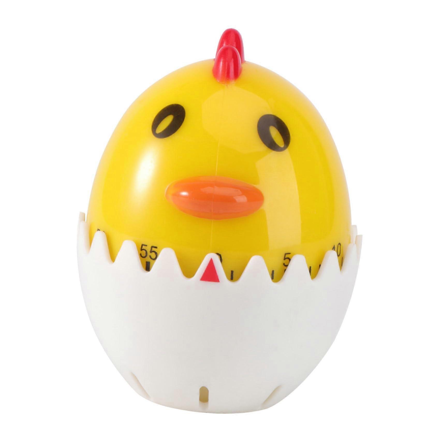 Cute Cartoon Eggshell Mechanical Kitchen Timer for Cooking with Precise Minute Countdown