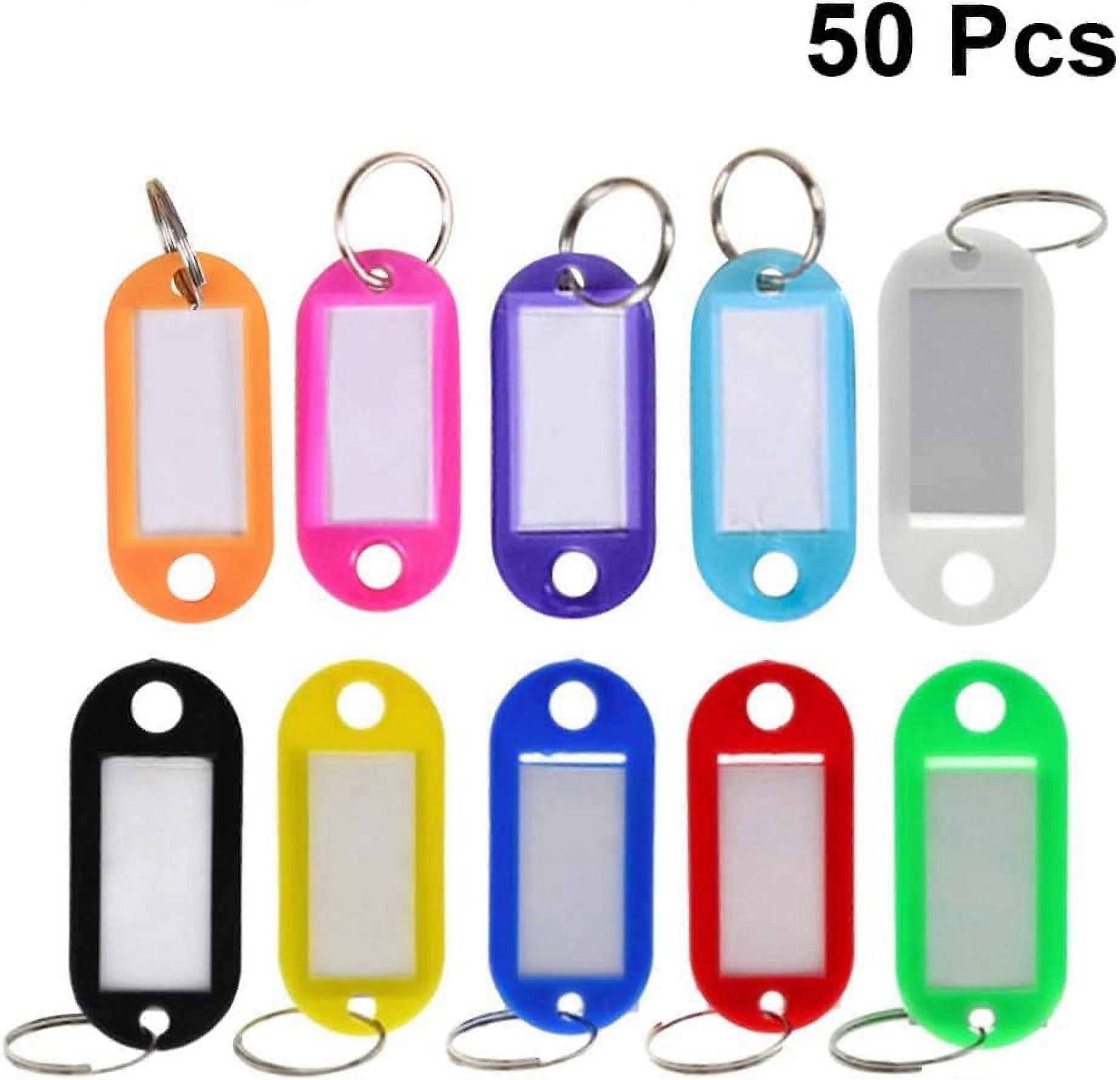 Tabs Blue Label 50Pcs Key Tag Plastic Key Id Labels Label Window Key Identifiers