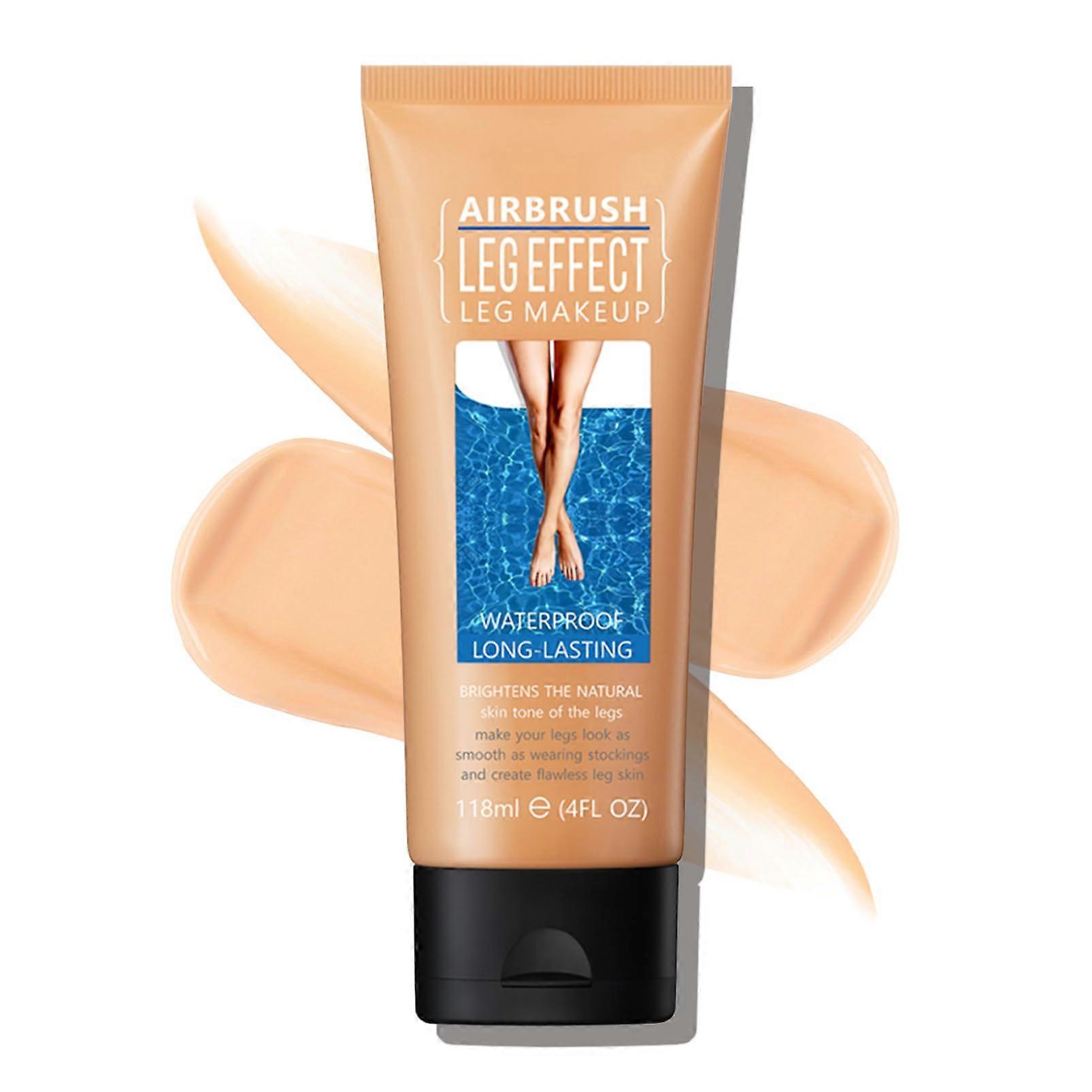 Leg Makeup Waterproof No Transfer, Medium, Full Coverage Body Foundation, Tattoo Conceal, 4 fl.oz