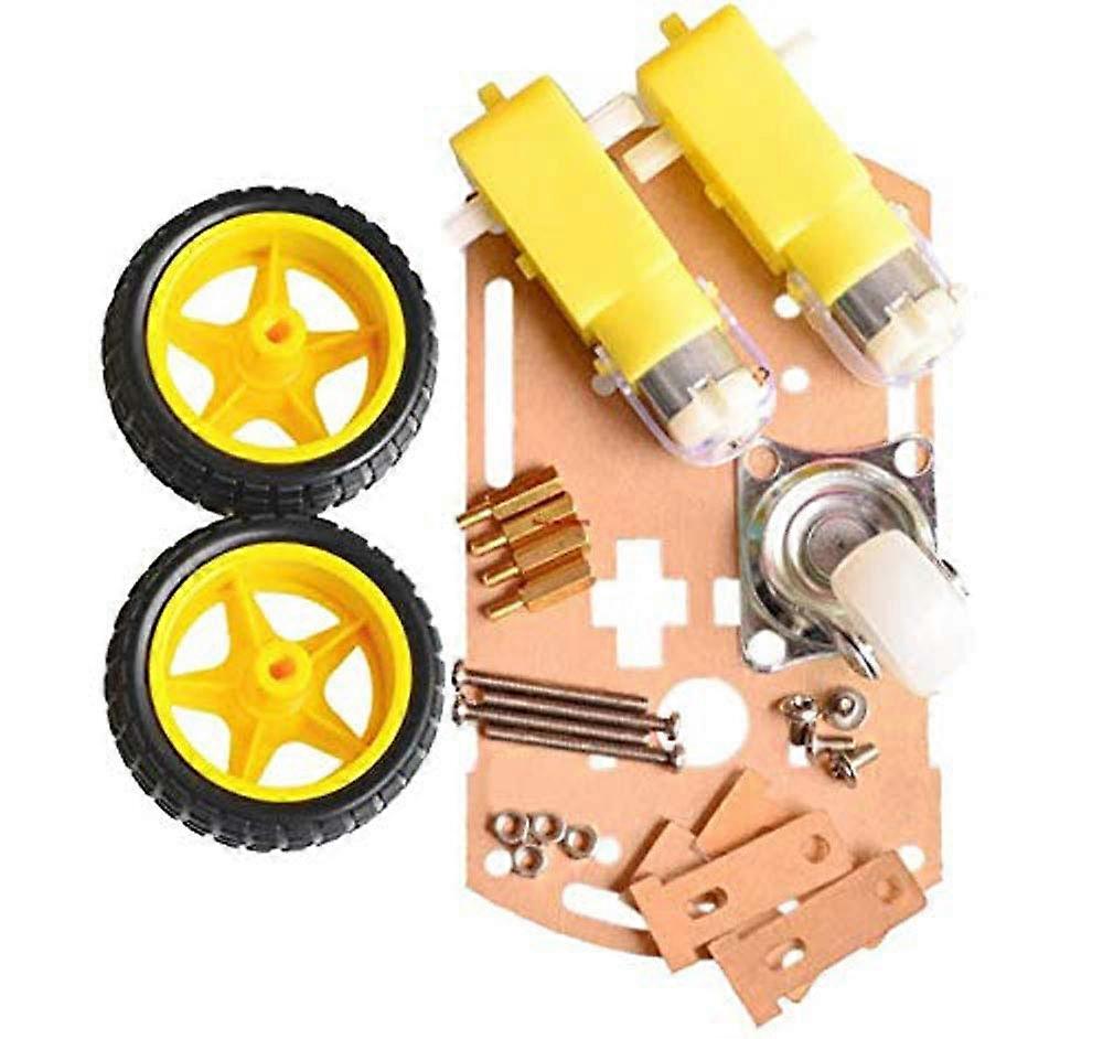 2WD Robot Car Chassis Kit with Speed Encoder Wheels for Arduino DIY Projects