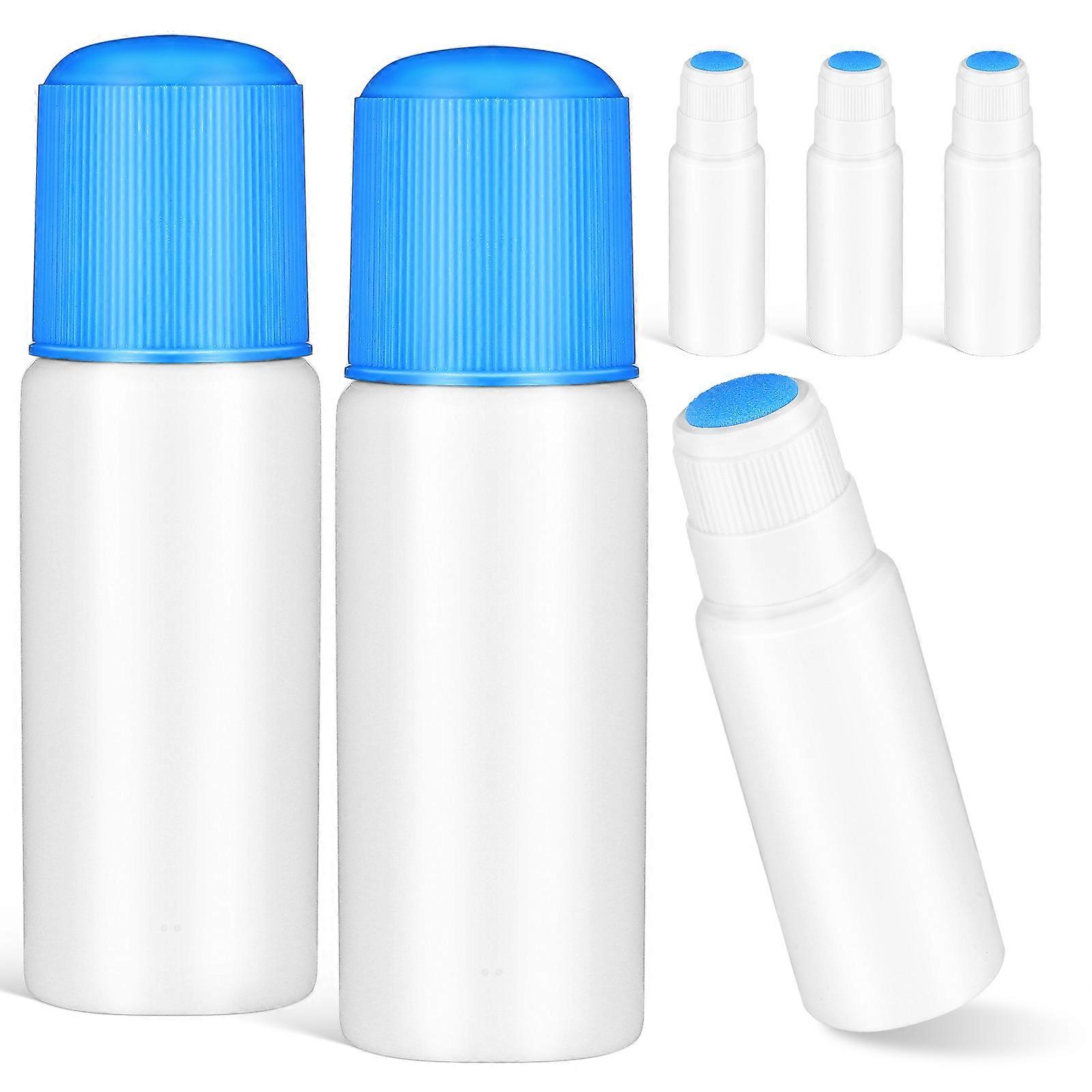 Plastic Sponge Head Bottles for Cosmetic Application Leak Proof 6Pcs