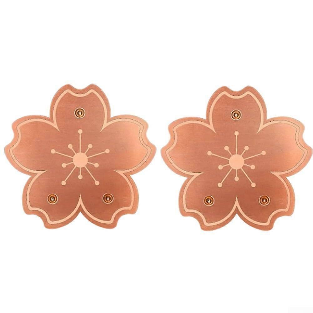 2 Pcs Copper Bird Bath Disc Cleaner, Rust Resistant, Stable Support, Fits Outdoor Bath Styles