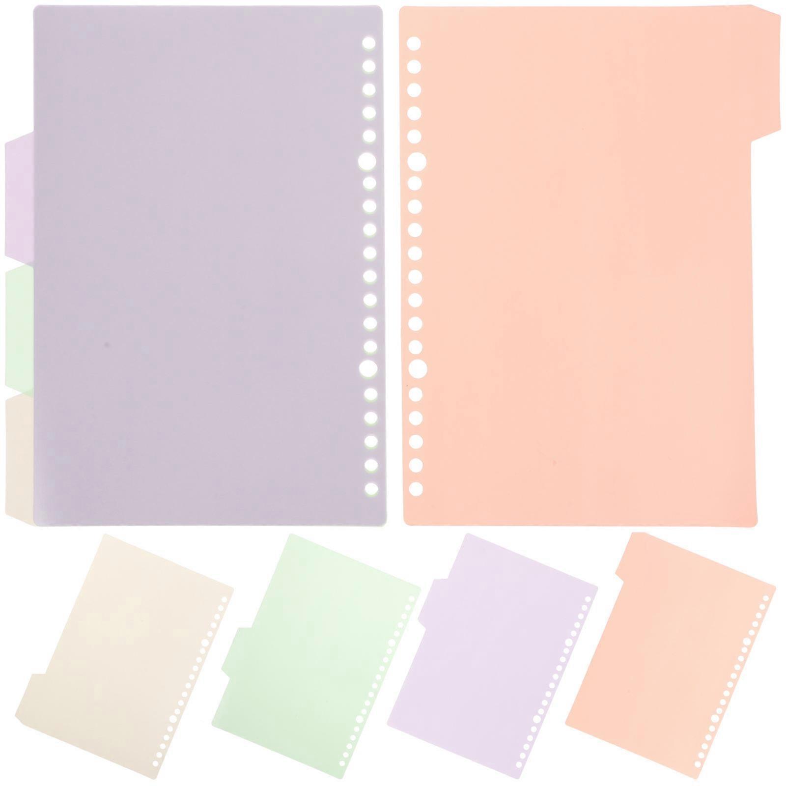 File Dividers Paper Binder Tabs for Notebook 24Pcs Assorted Color Sheets