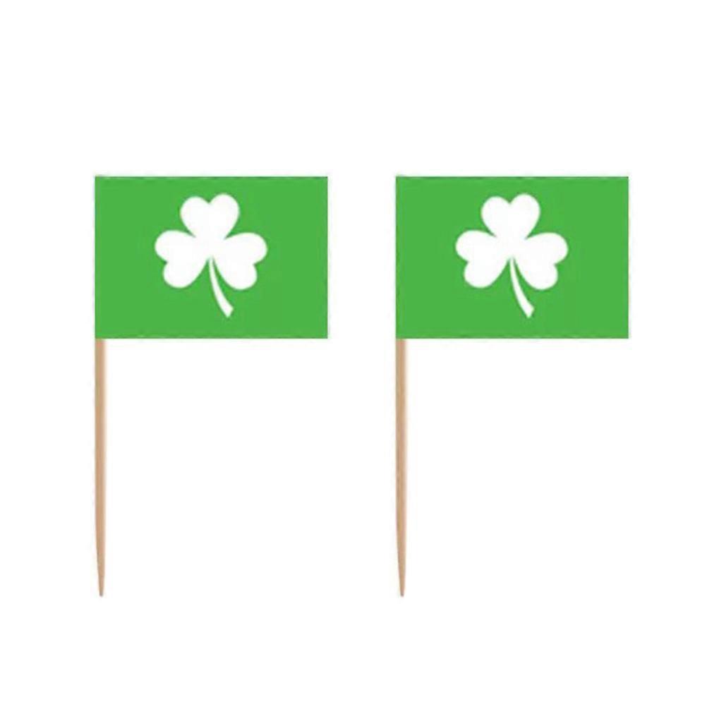 Flag Toothpicks for Party Use 200Pcs Wood Material