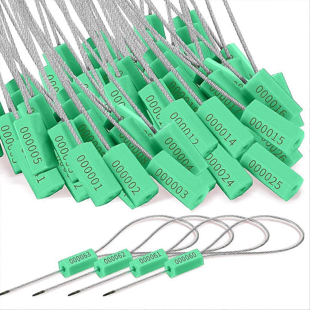 120 Steel Cable Seals Metal Security Seal,Green