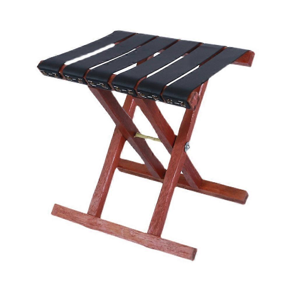 Campinghocker, robuster Klapphocker aus Holz und Stoff