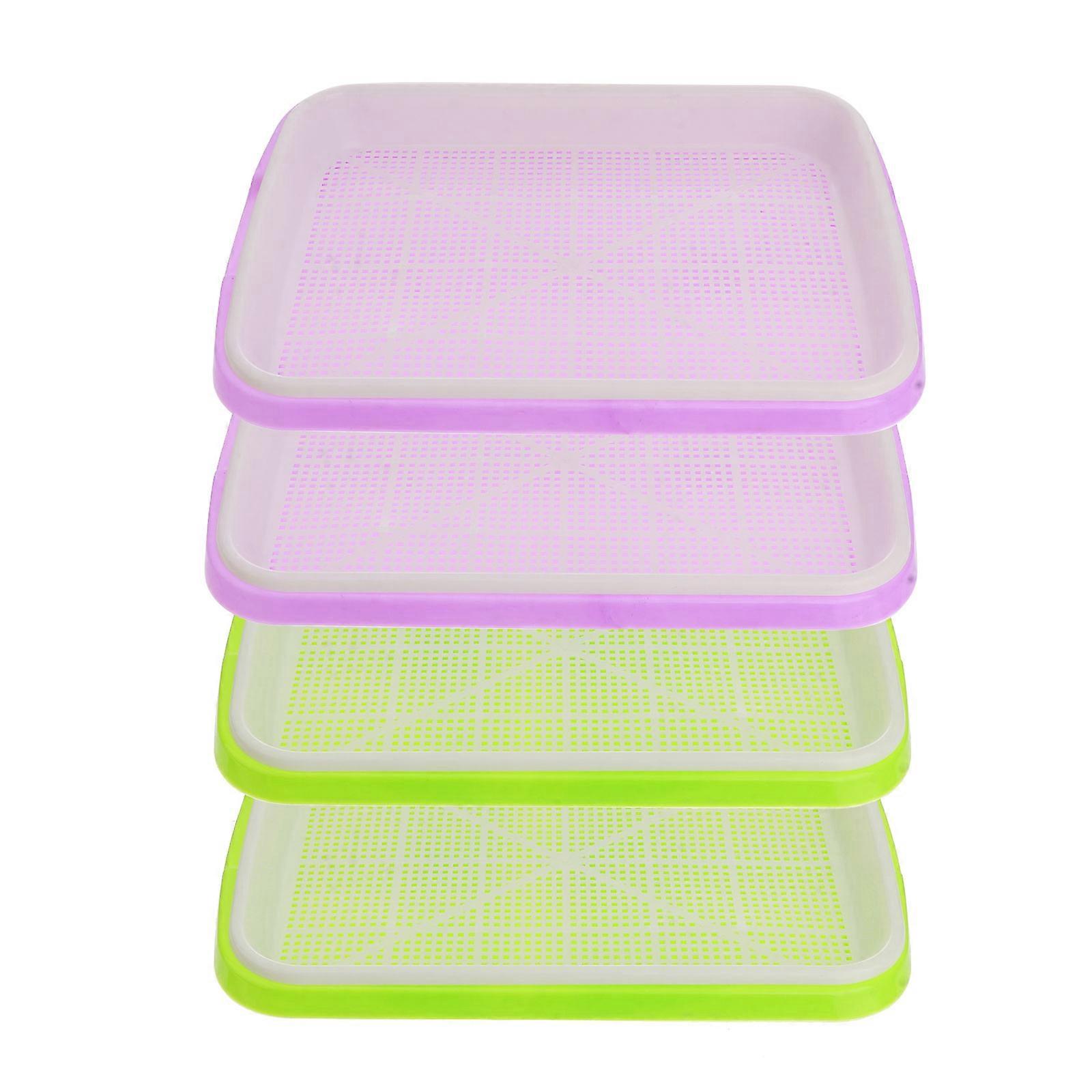 Soilless Tray 4Set Sprouting Basins for Water Planting Seed Germination