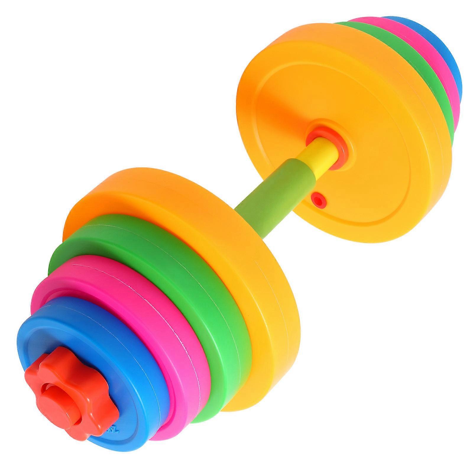 Kids Dumbbell 2Pcs Plastic Dumbbell for Exercising Hand Weight Adjustable
