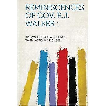 Herinneringen van gouverneur R.J. Walker