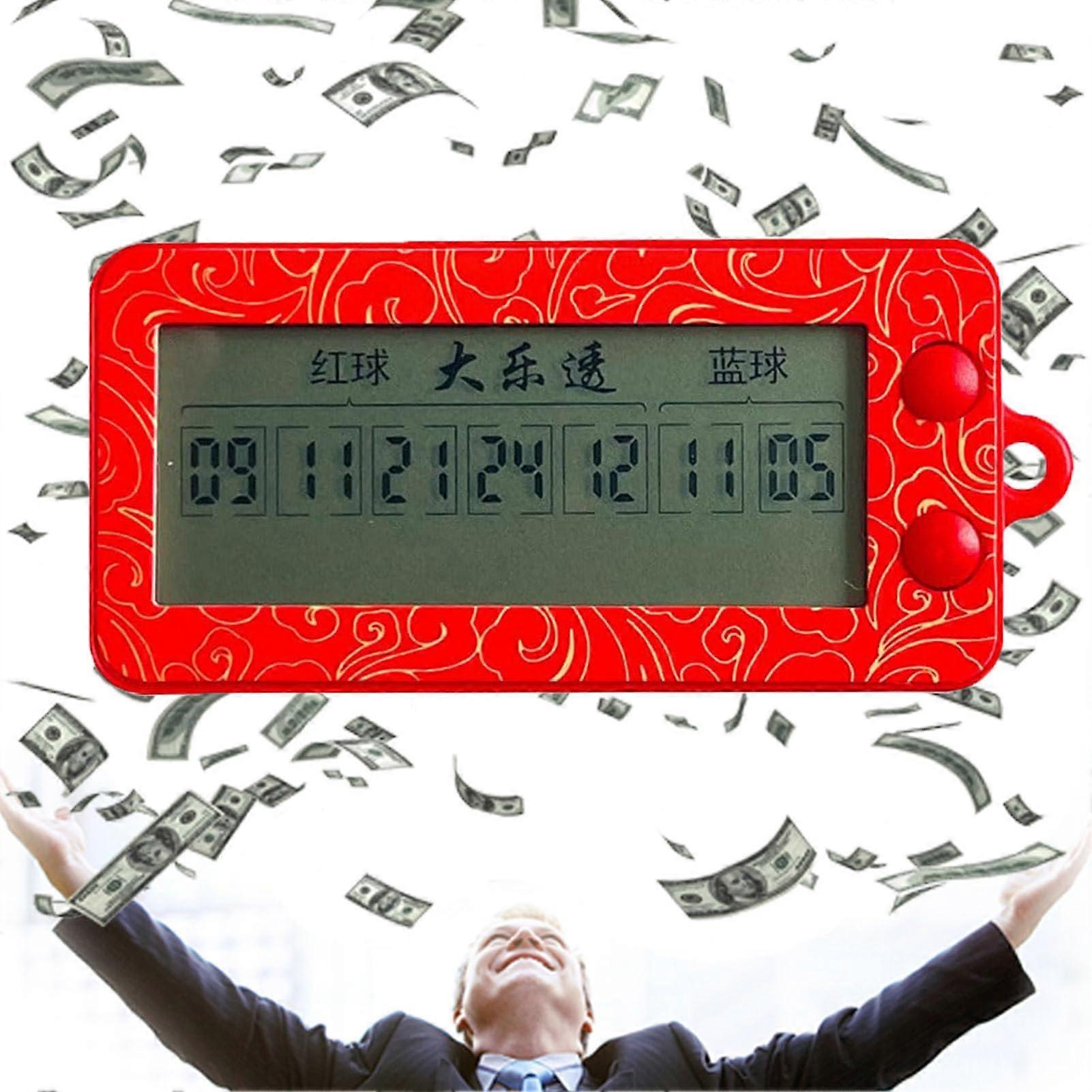 AI Algorithm Lottery Number Generator with Dual Number Sets and OneTouch Control, 1pcs