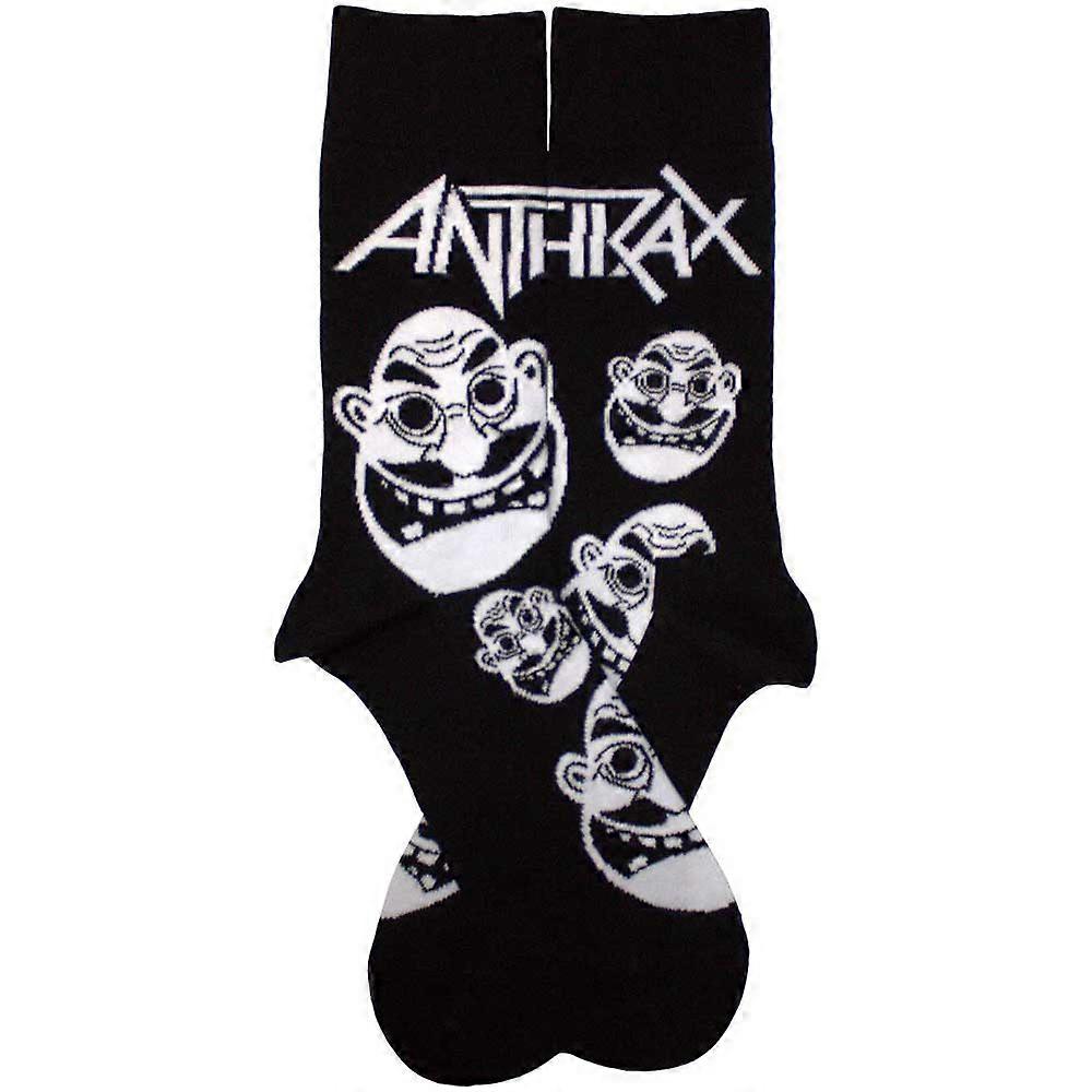 Anthrax Faces Pattern B&W Ankle Socks