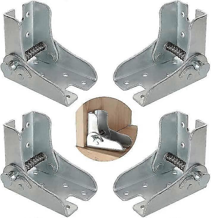 (4 Pieces) Folding Frame, Self-locking Hinge, Folding Table Legs, Folding Workbench